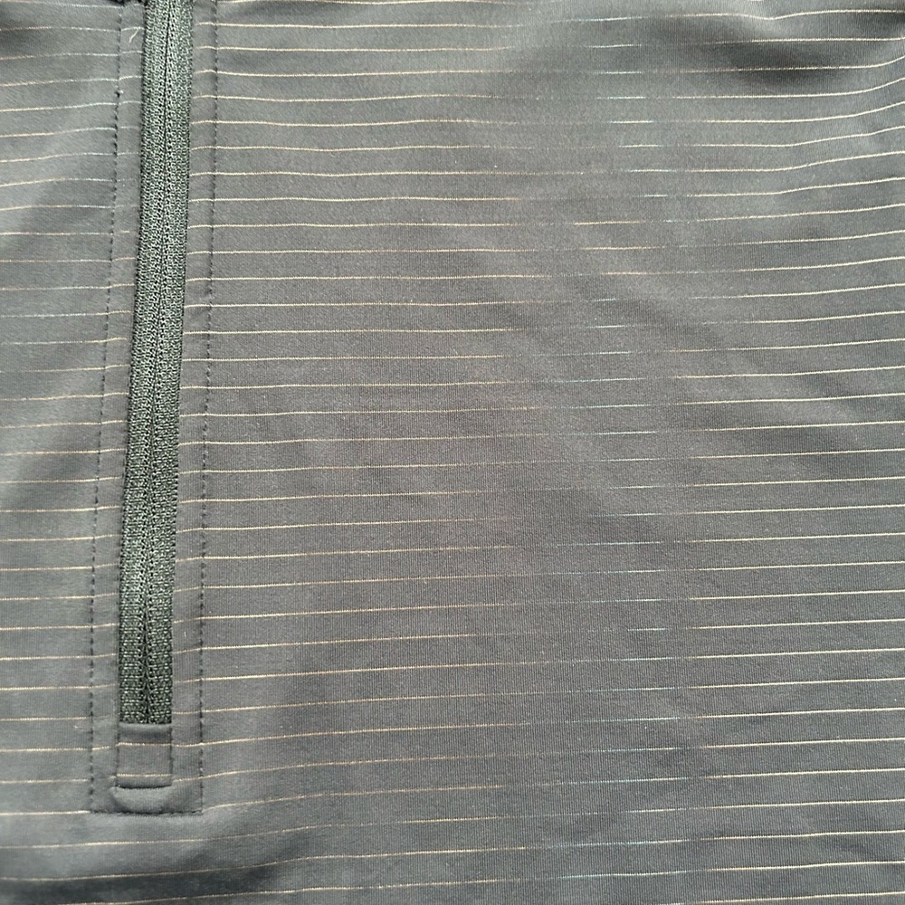 Vintage Lululemon Mens Short Sleeve 1/4 Zip 
Size Small 
Gray Black - Picture 7 of 8